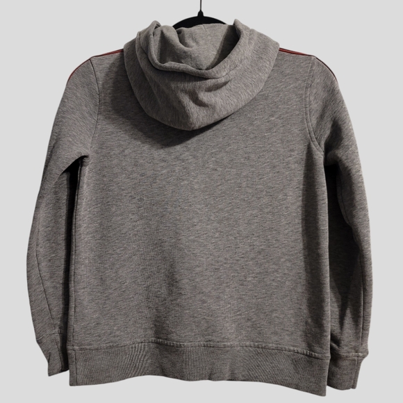 Abercrombie Kids Hoodie Boys 9/10 Gray Long Sleeve Spell-Out Logo Outdoors Comfy - Picture 7 of 9